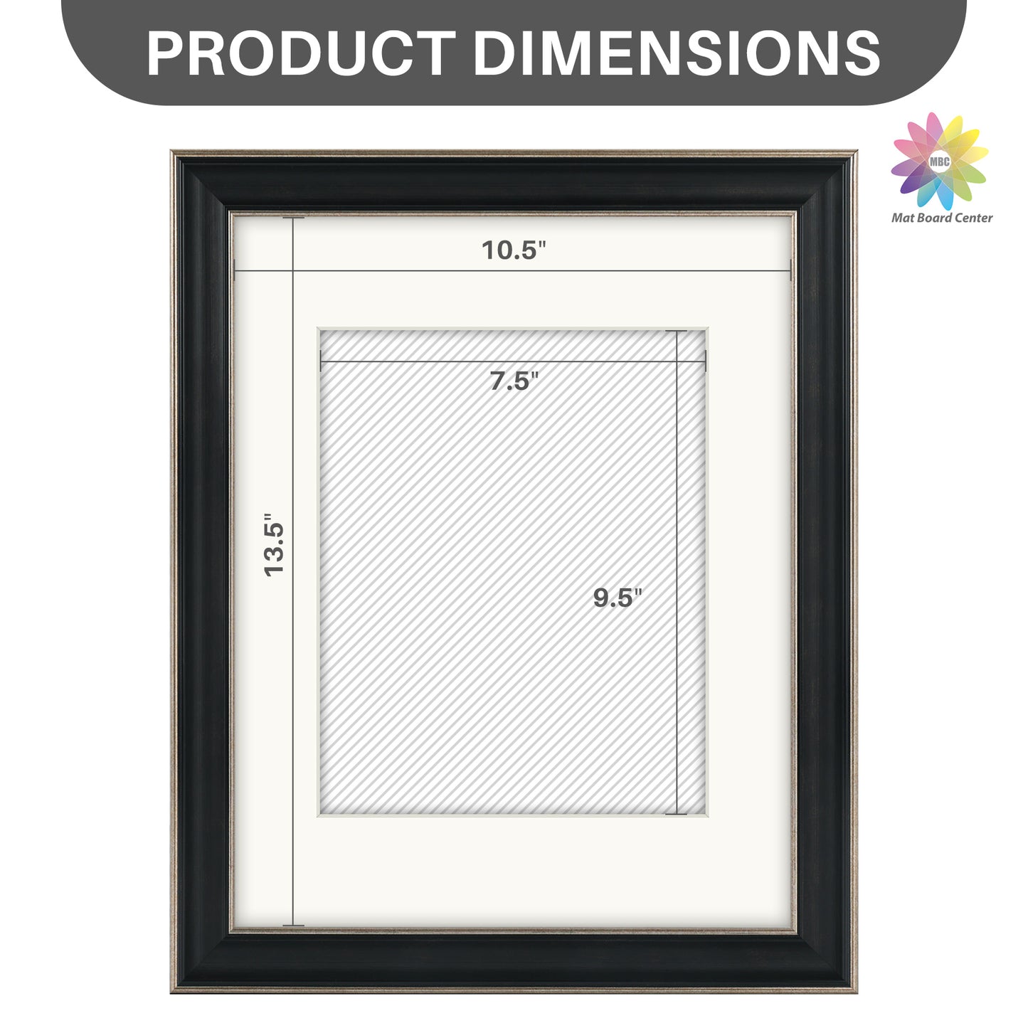 11x14 Picture Frame for 8x10 Picture with Ivory Mat (10 Pcs per Box)