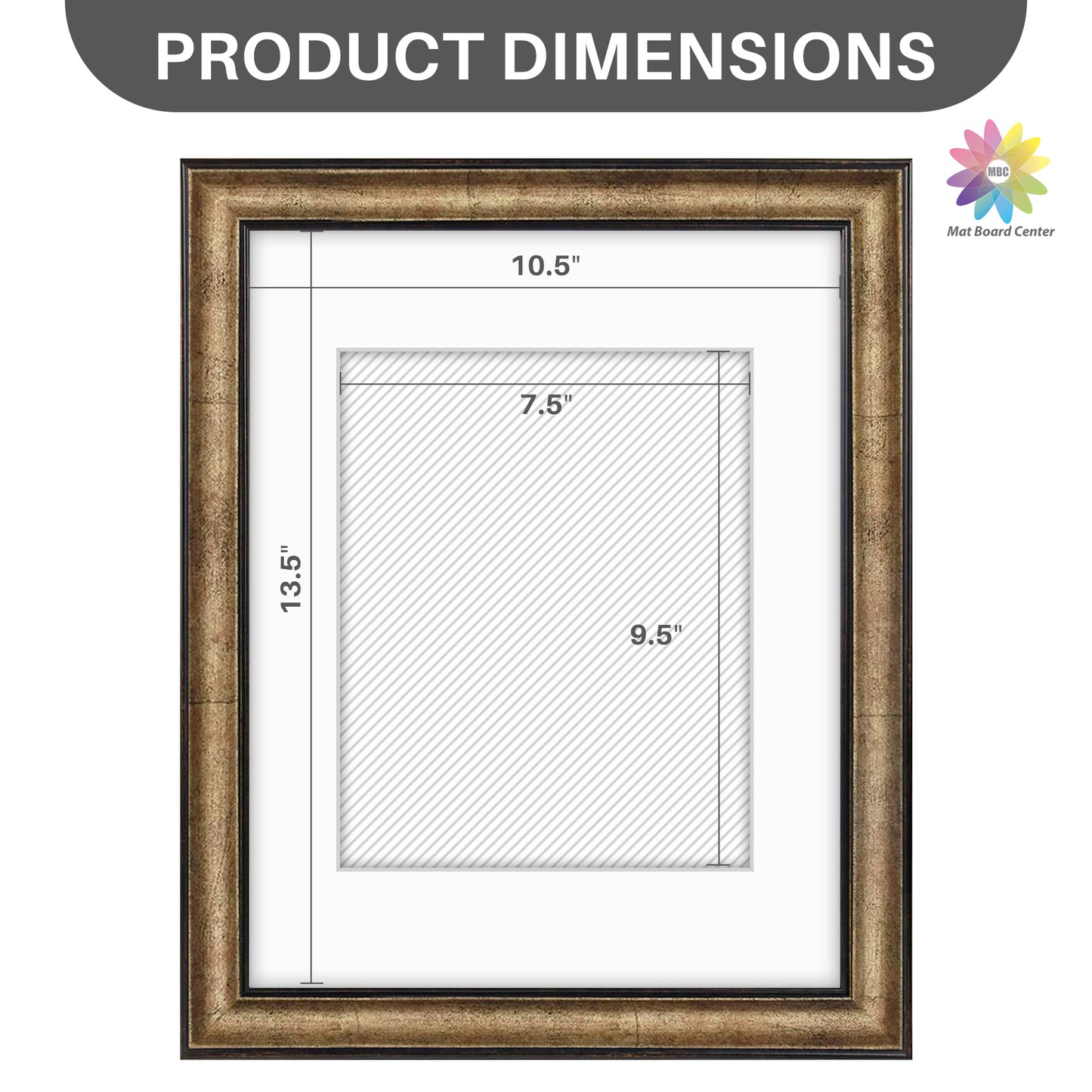 11x14 Picture Frame for 8x10 Photo Dark Brown Color (10 Pcs per Box)