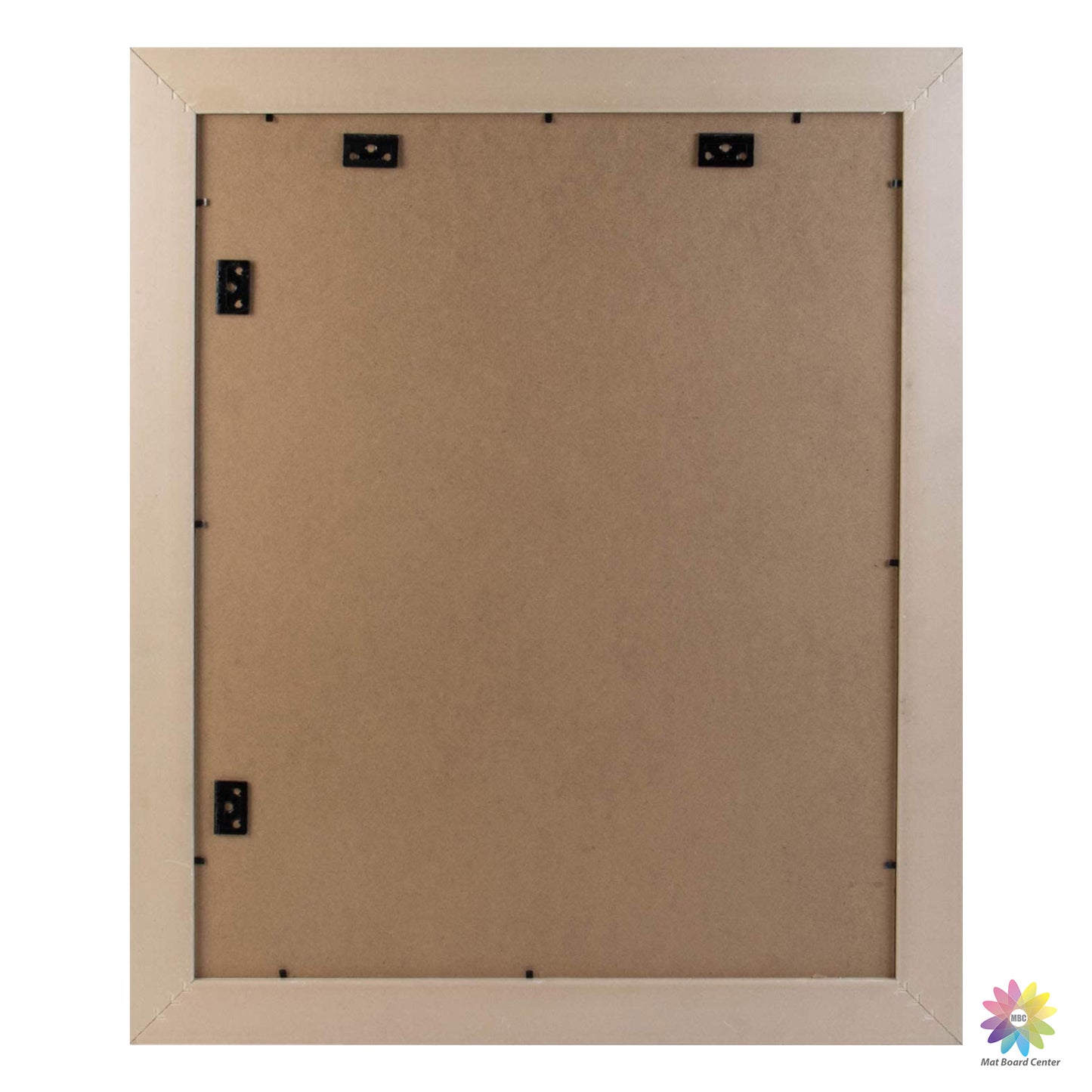 16x20 Picture Frame with 11x14 Ivory Picture Mat and Real Glass Brown Color (4 Pcs per Box)