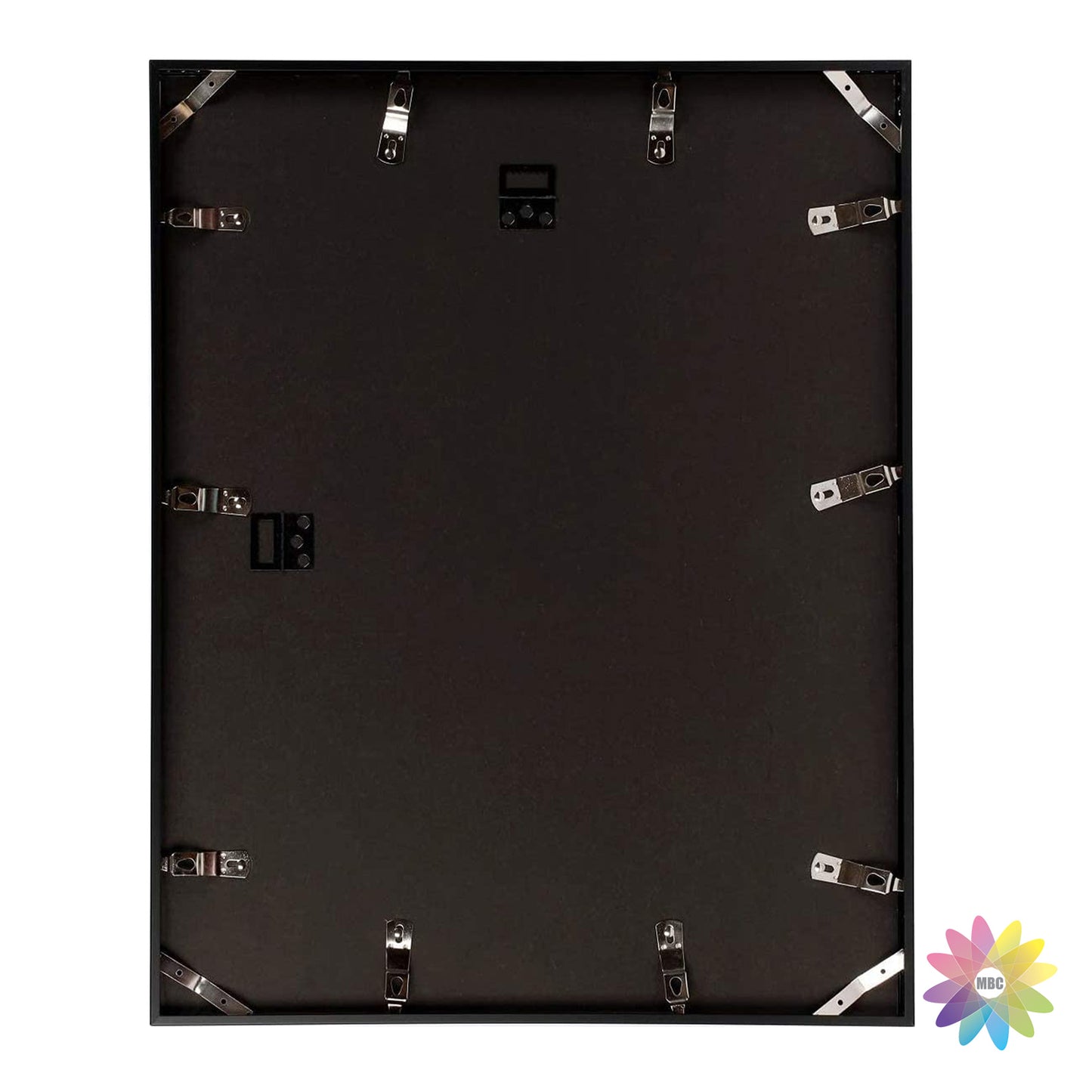 16x20 Metal Picture Frame for 11x14 Picture with White Mat and Real Glass