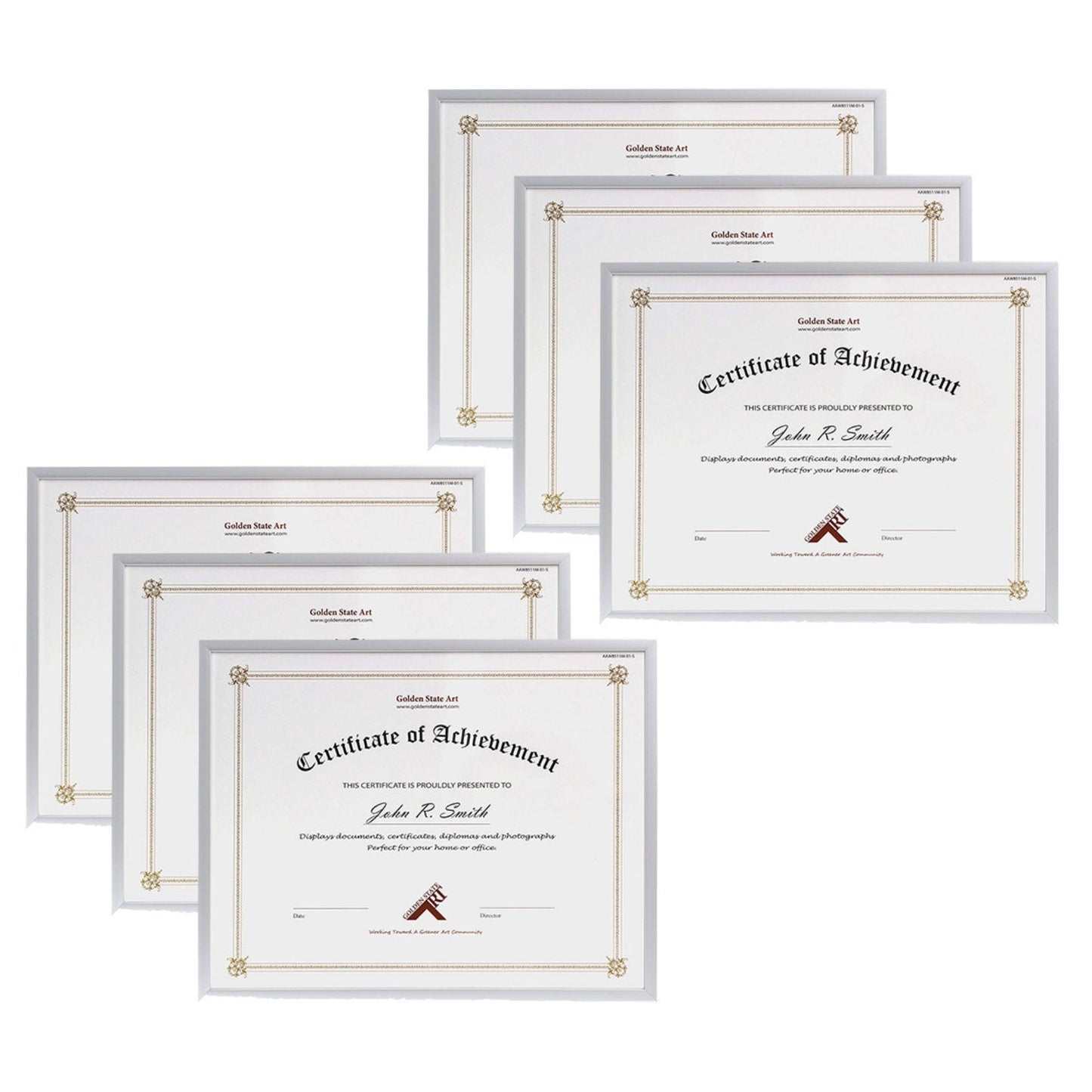 8.5x11 Aluminum Frame for 8.5x11 Picture or Documents (6 Pcs per Box) Silver