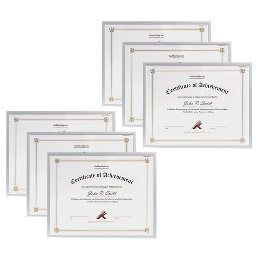 8.5x11 Aluminum Frame for 8.5x11 Picture or Documents (6 Pcs per Box) Silver