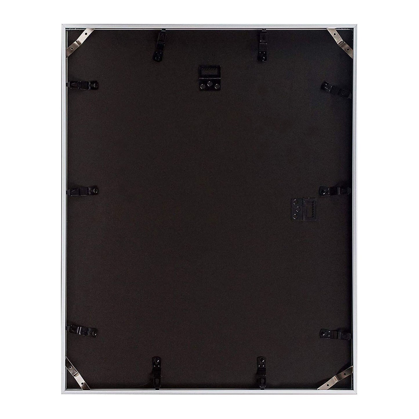 16x20 Metal Picture Frame for 11x14 Picture with White Mat and Real Glass