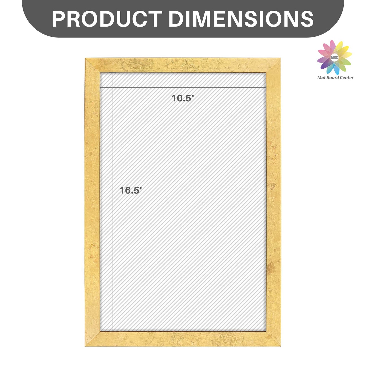 Clearance 11x17 Gold Picture Frame with Real Glass (10 Pcs Per Box)