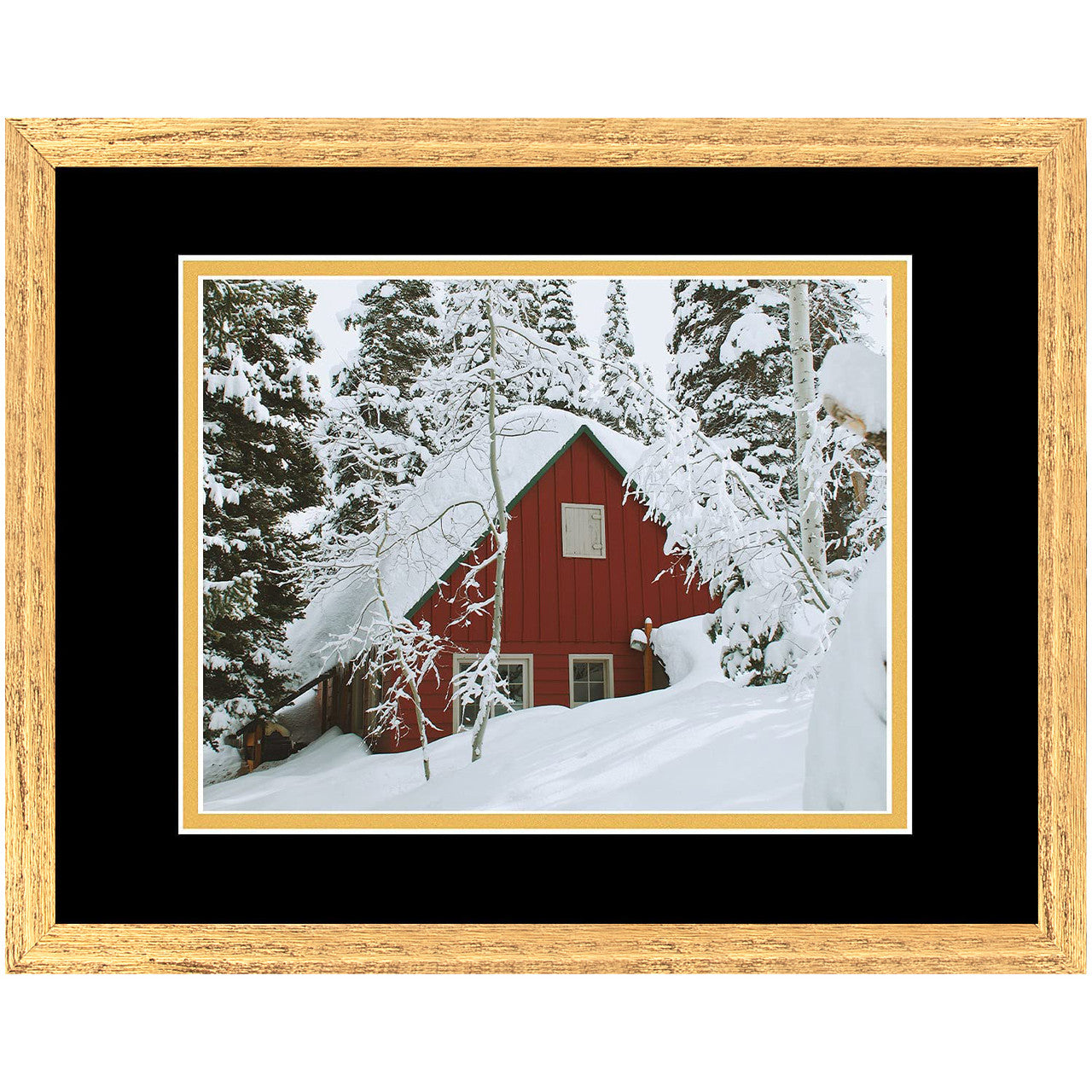 11x14 Wood Frames Display 8x10 Photo With Double Mat and Real Glass (10 Pcs per Box)