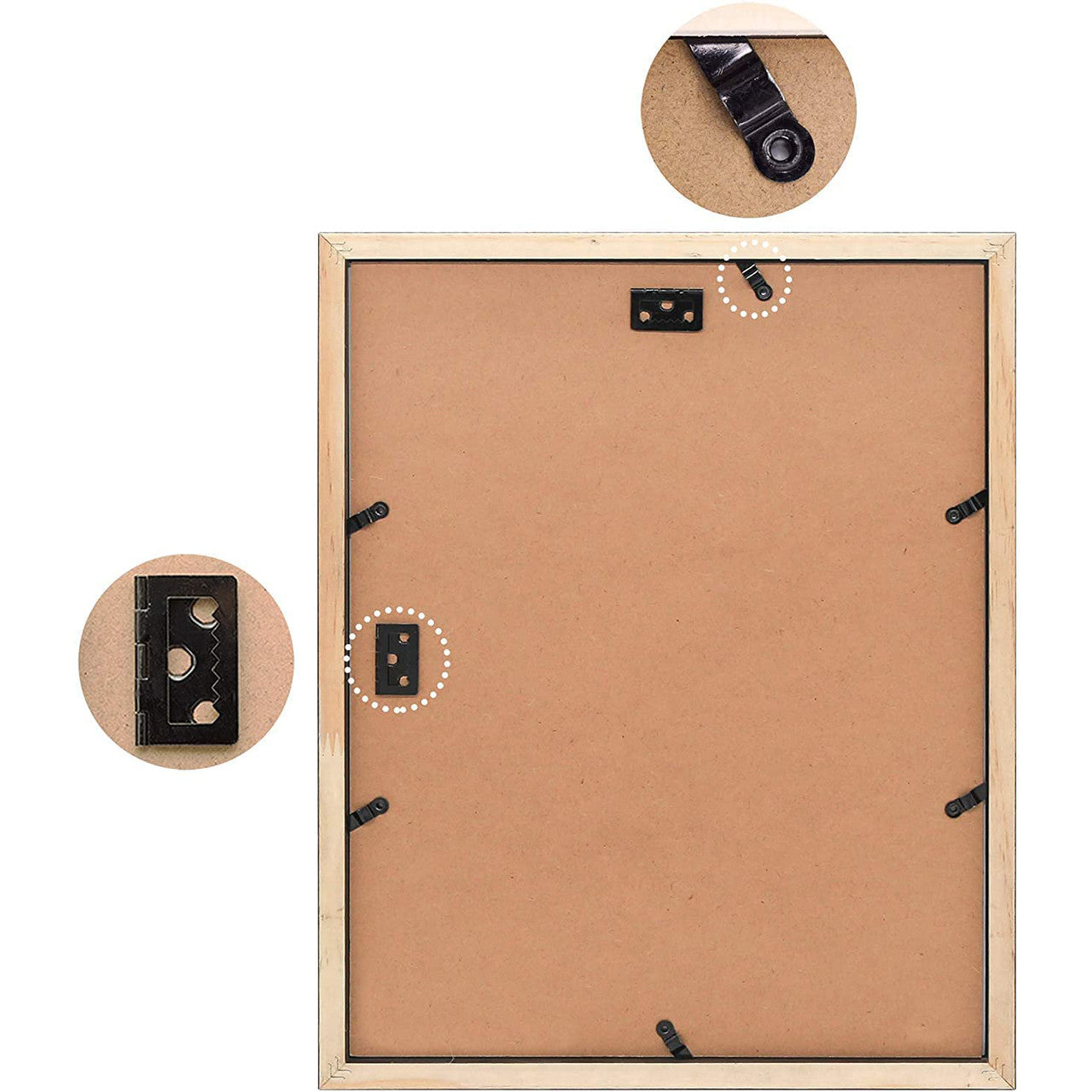 11x14 Wood Frames Display 8x10 Photo With Double Mat and Real Glass (10 Pcs per Box)