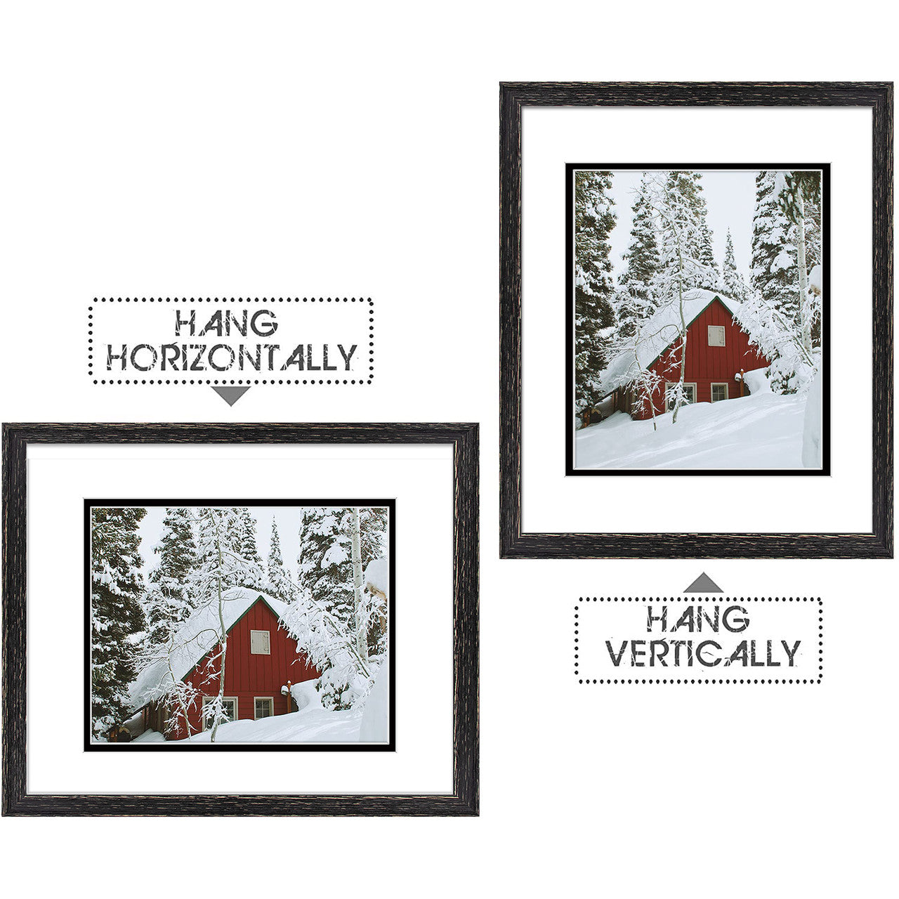 11x14 Wood Frames Display 8x10 Photo With Double Mat and Real Glass (10 Pcs per Box)