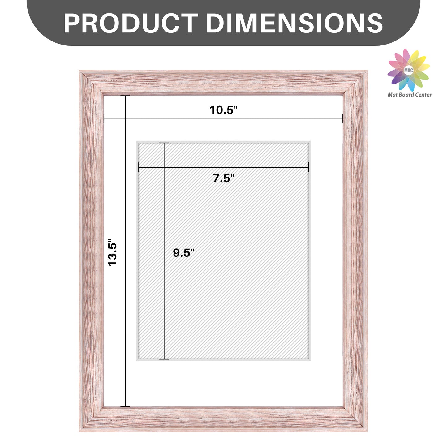 11x14 Picture Frame for 8x10 Photo with White Mat and Plexiglass (6 Pcs Per Box)