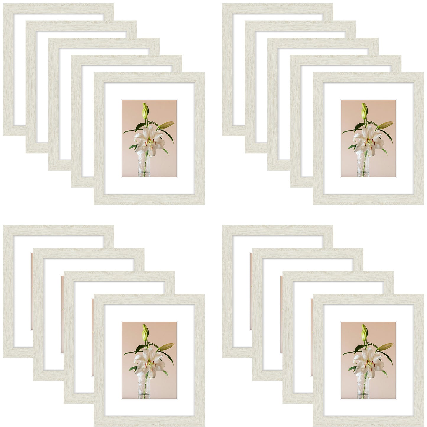 Clearance 8x10 Picture Frame for 5x7 Photo (18 Pcs Per Box) Grey