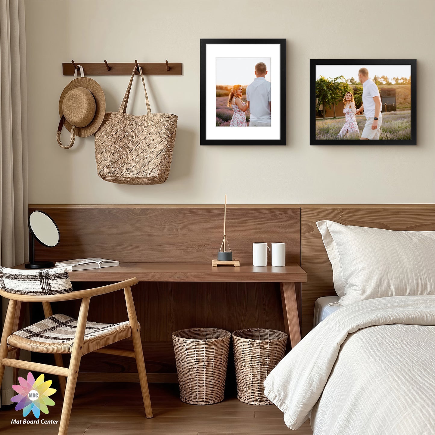 Clearance 11x14 Picture Frame for 8x10 Photo with White Mat and Plexiglass (18 Pcs Per Box)