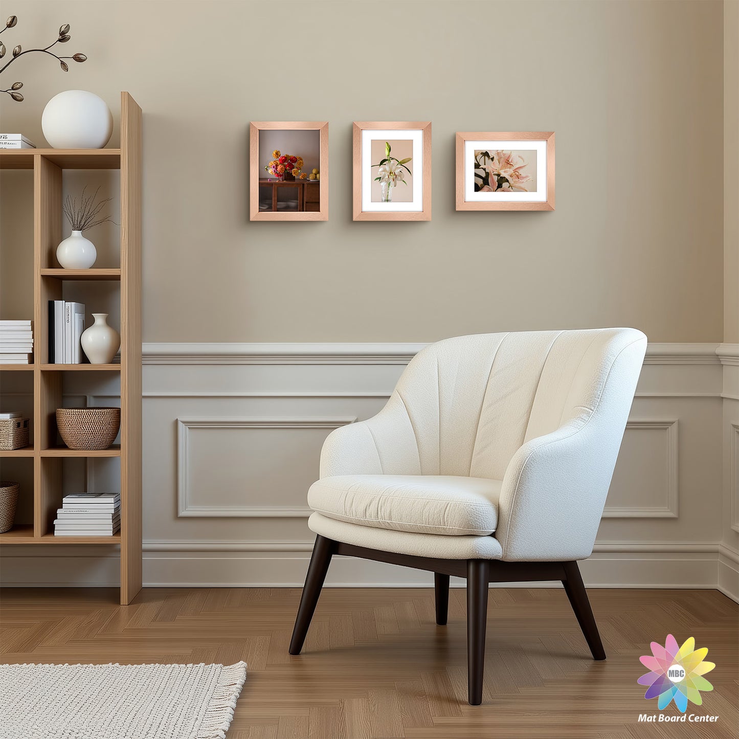 Clearance 6x8 Picture Frames for 4x6 Photo with White Mat and Plexiglass