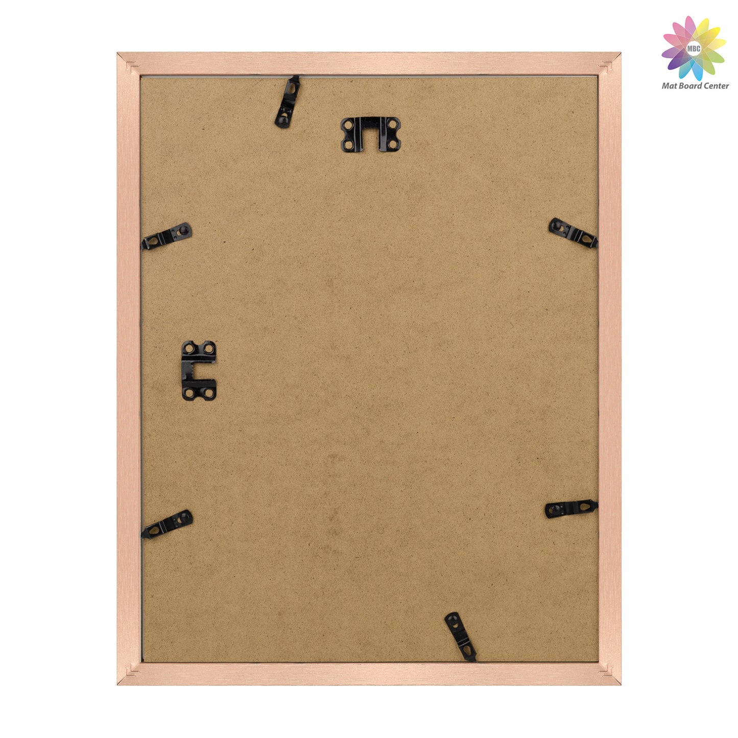 Clearance 11x14 Picture Frame for 8x10 Photo with White Mat and Plexiglass Rose Gold (18 Pcs Per Box)