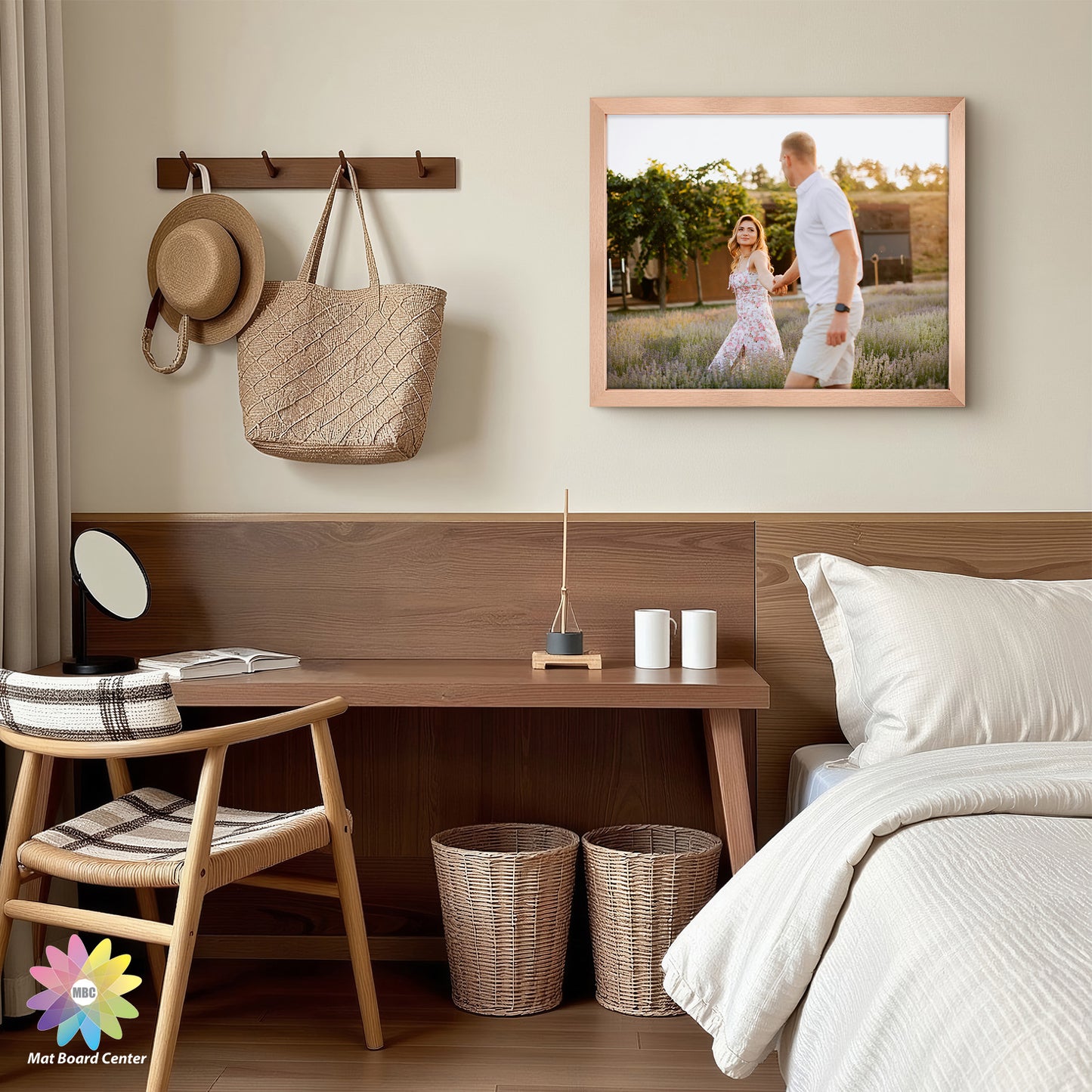 Clearance 16x20 Picture Frames with 11x14 Photo with White Mat and Plexiglass