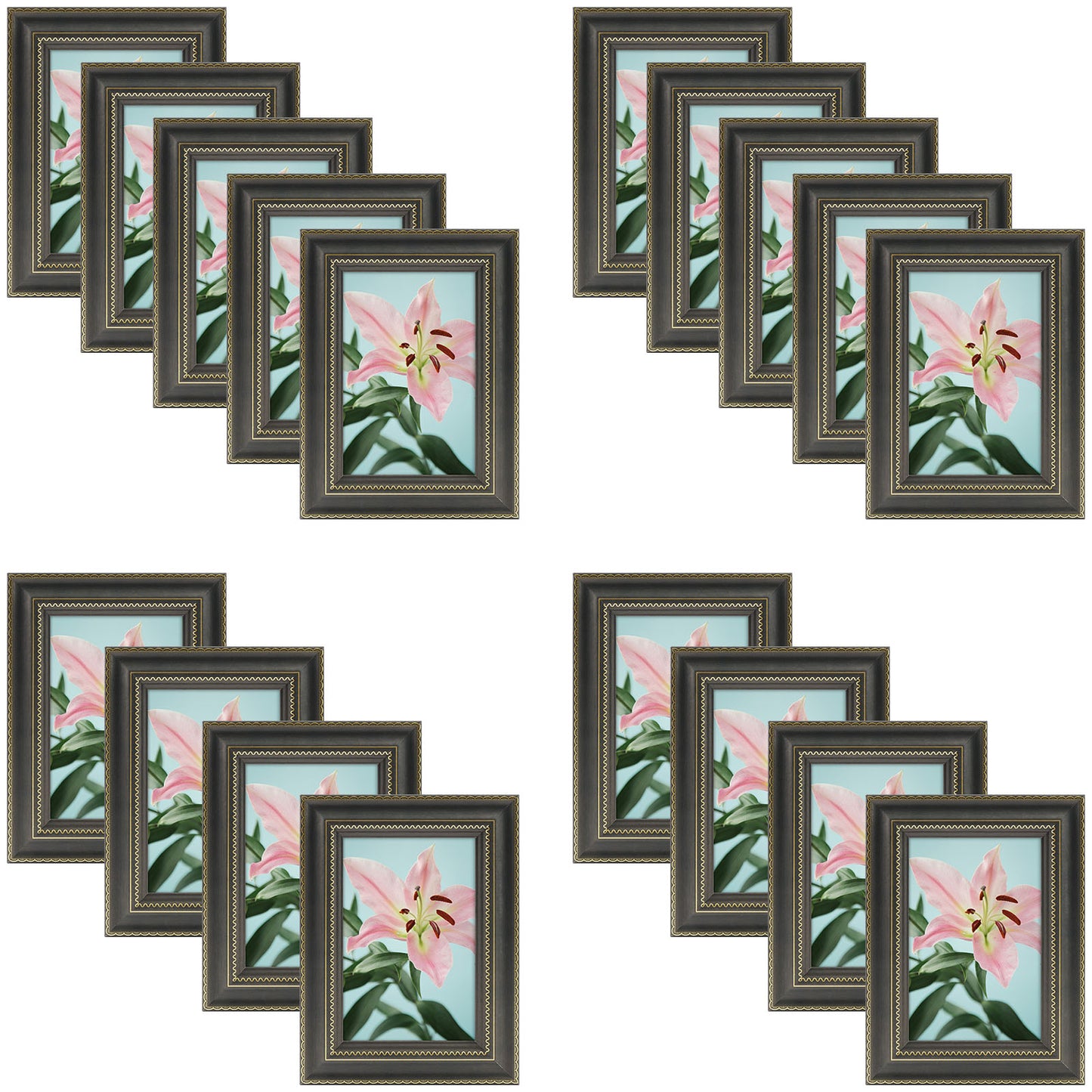 Clearance 4x6 Picture Frame with Plexiglass (18 Pcs Per Box) Black