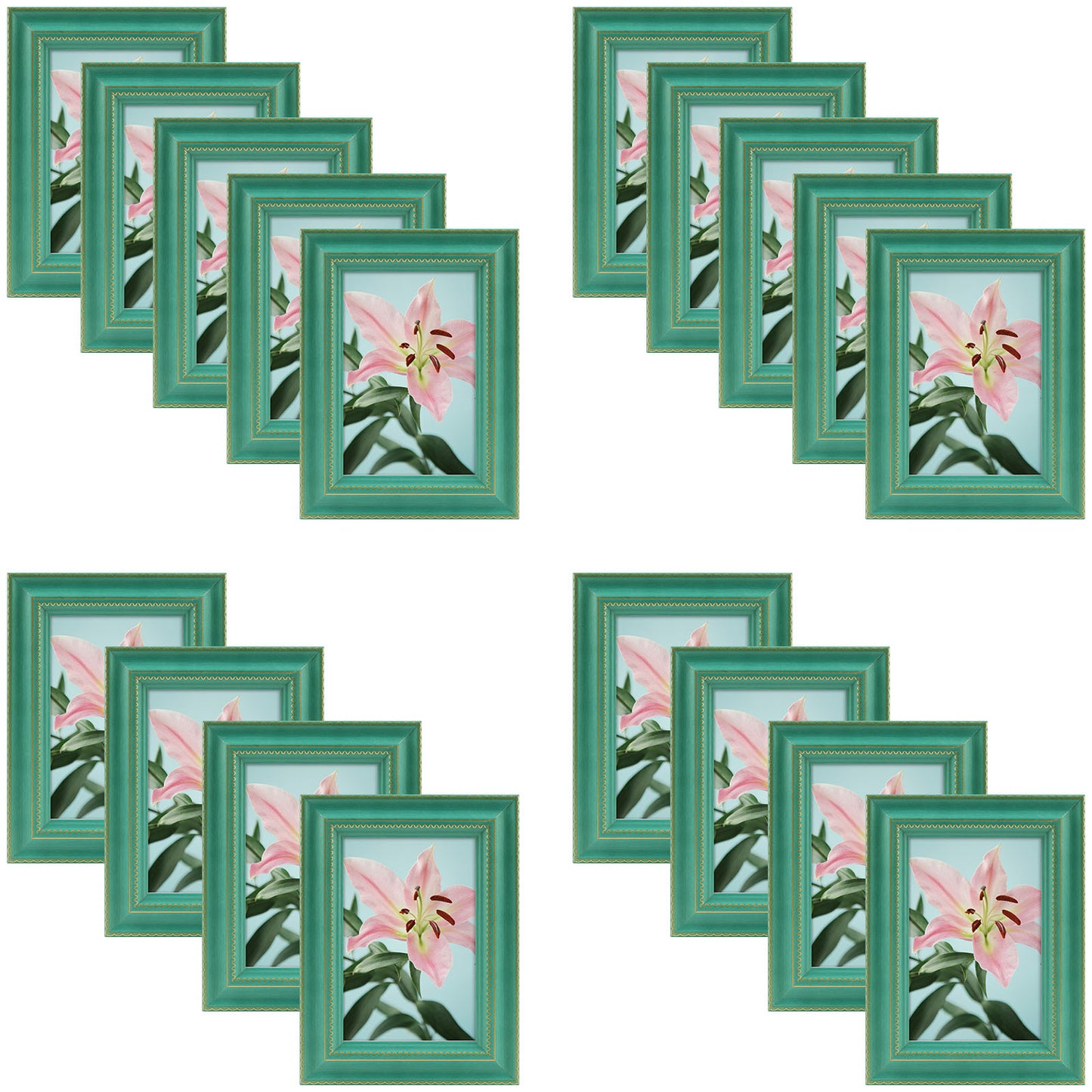 Clearance 4x6 Picture Frame with Plexiglass (18 Pcs Per Box) Green