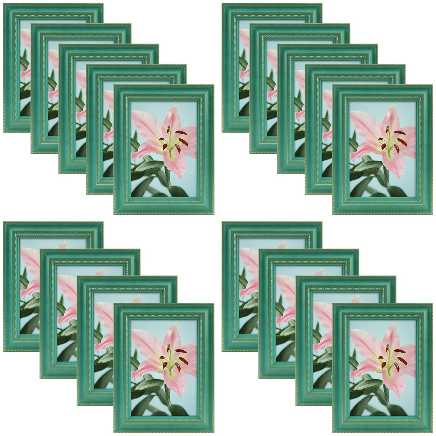 Clearance 5x7 Picture Frame with Plexiglass (18 Pcs Per Box) Green