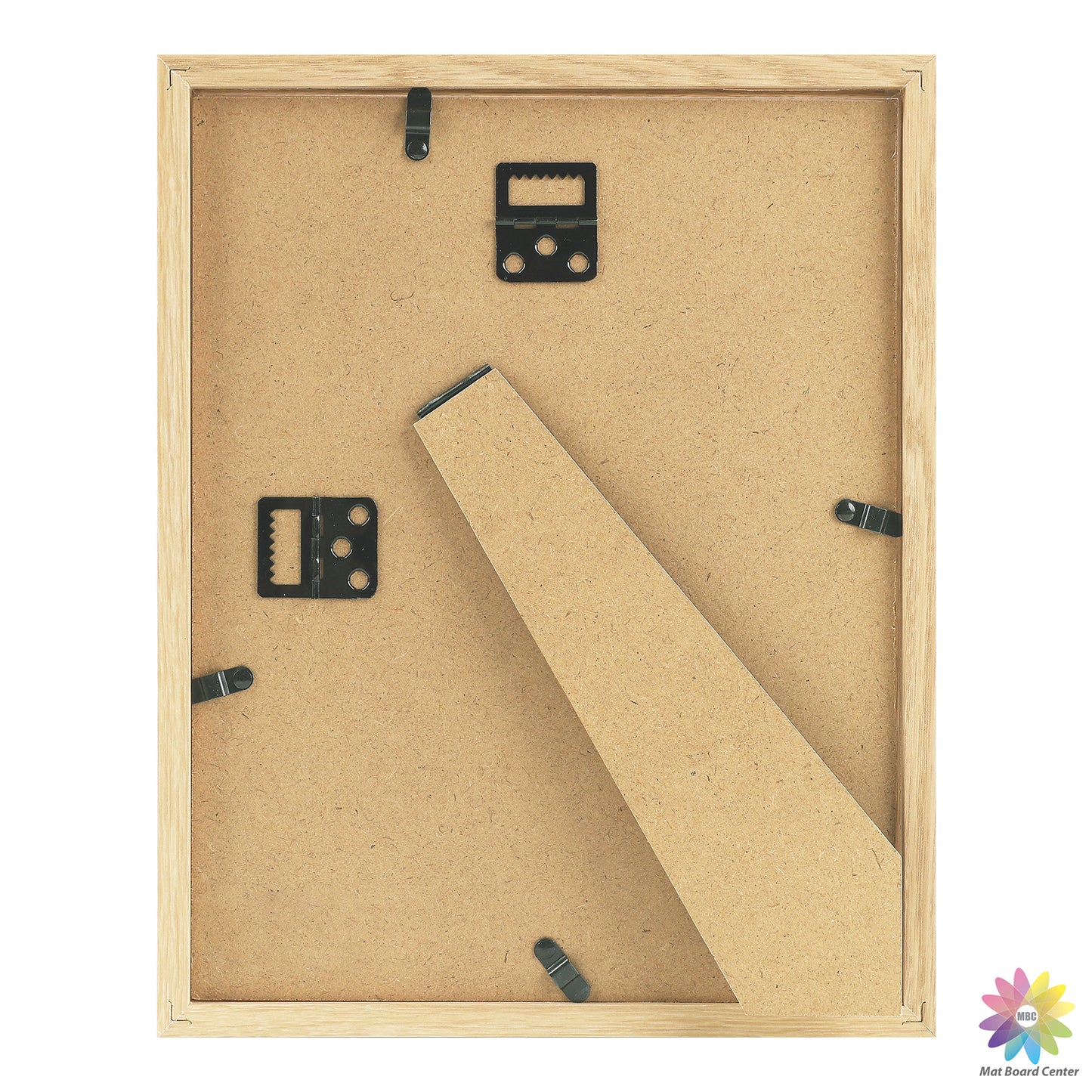 8.5x11 Picture Frame For 6x8 Picture With White Mat and Plexiglass Beige (8 Pcs per Box)