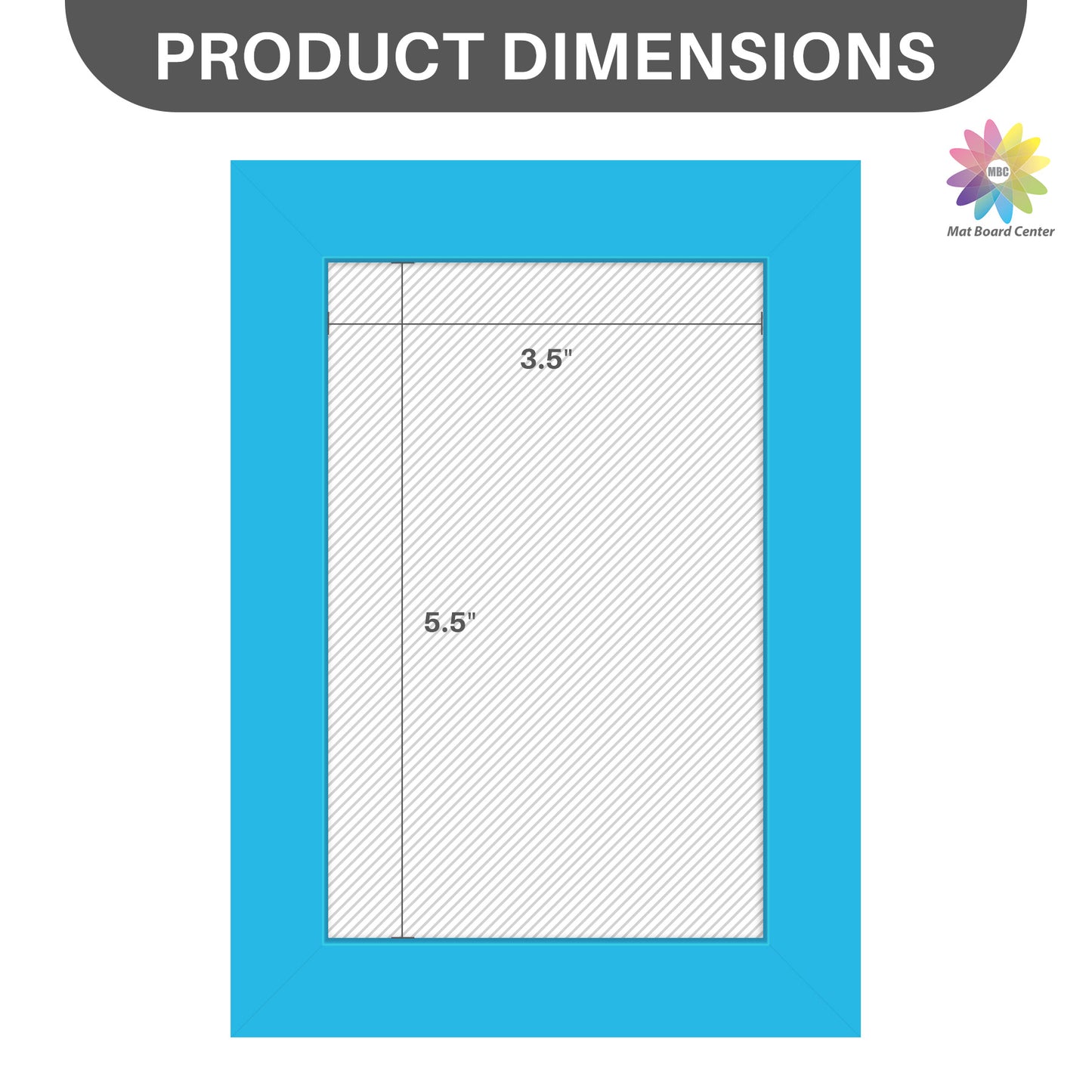 4x6 Picture Frame With Real Glass Blue (12 Pcs per Box)
