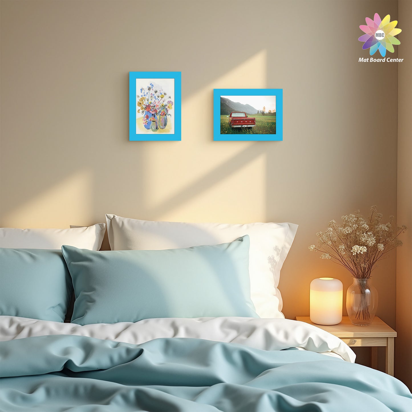 5x7 Picture Frame With Real Glass Blue (12 Pcs per Box)