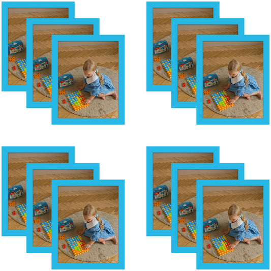 8x10 Picture Frame With Real Glass (12 Pcs per Box) Blue