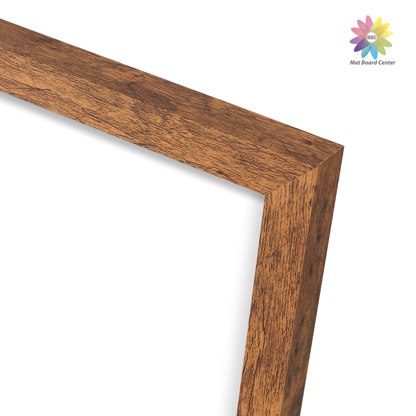 12x16 Brown Picture Frame for 8.5x11 Photo with White Mat and Plexiglass (16 Pcs per Box)