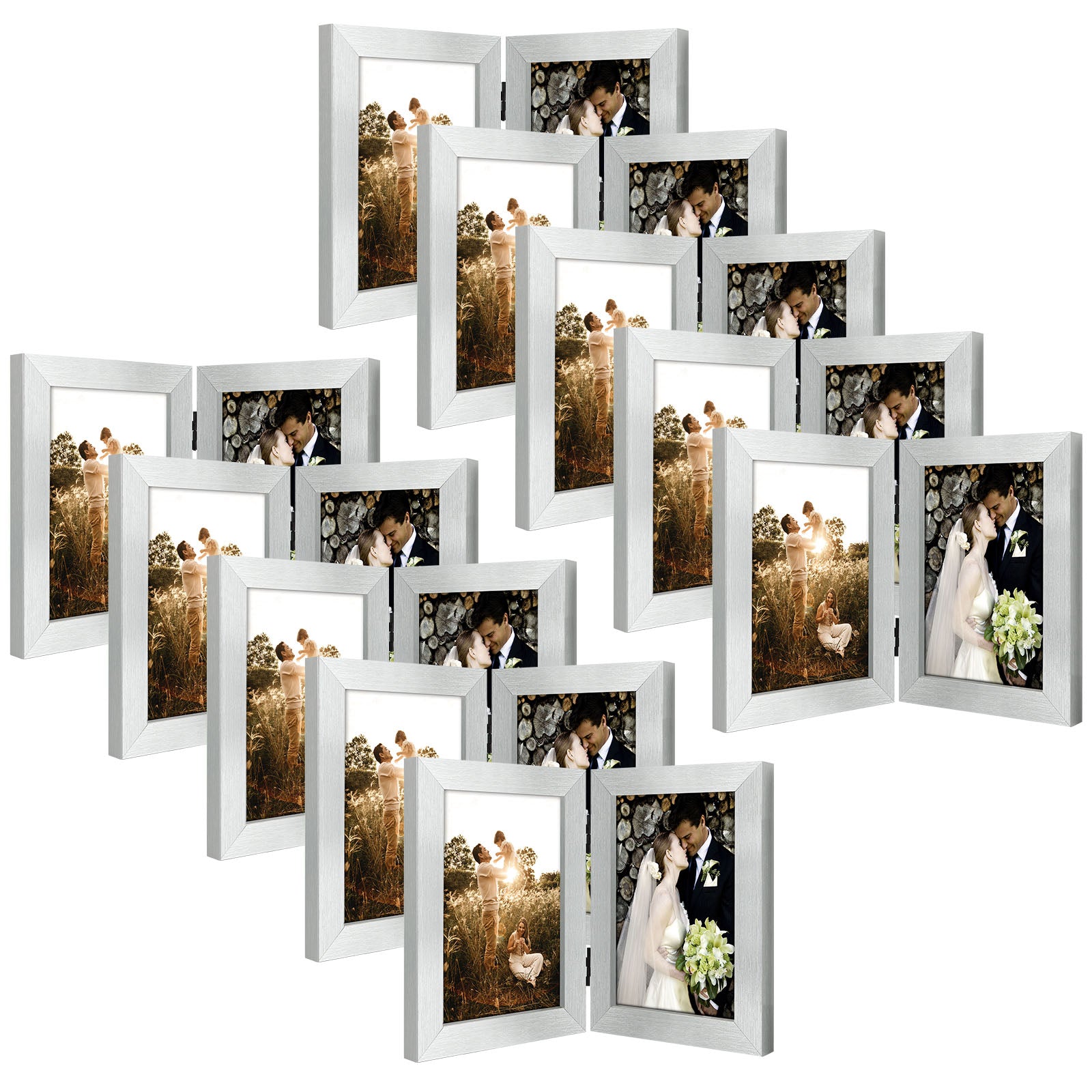 Clearance Double Picture Frame for 5x7 Picture (10 Pcs Per Box)