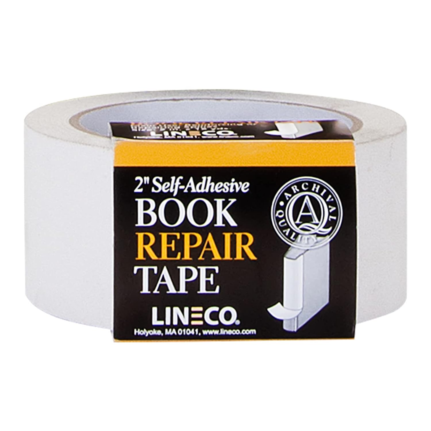 Lineco Self-Adhesive Book Repair Tape 2 Inches Wide White