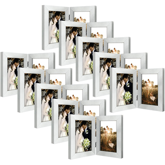 Clearance Double Picture Frame For 4x6 Photo Hinged Frames (10 Pcs Per Box)