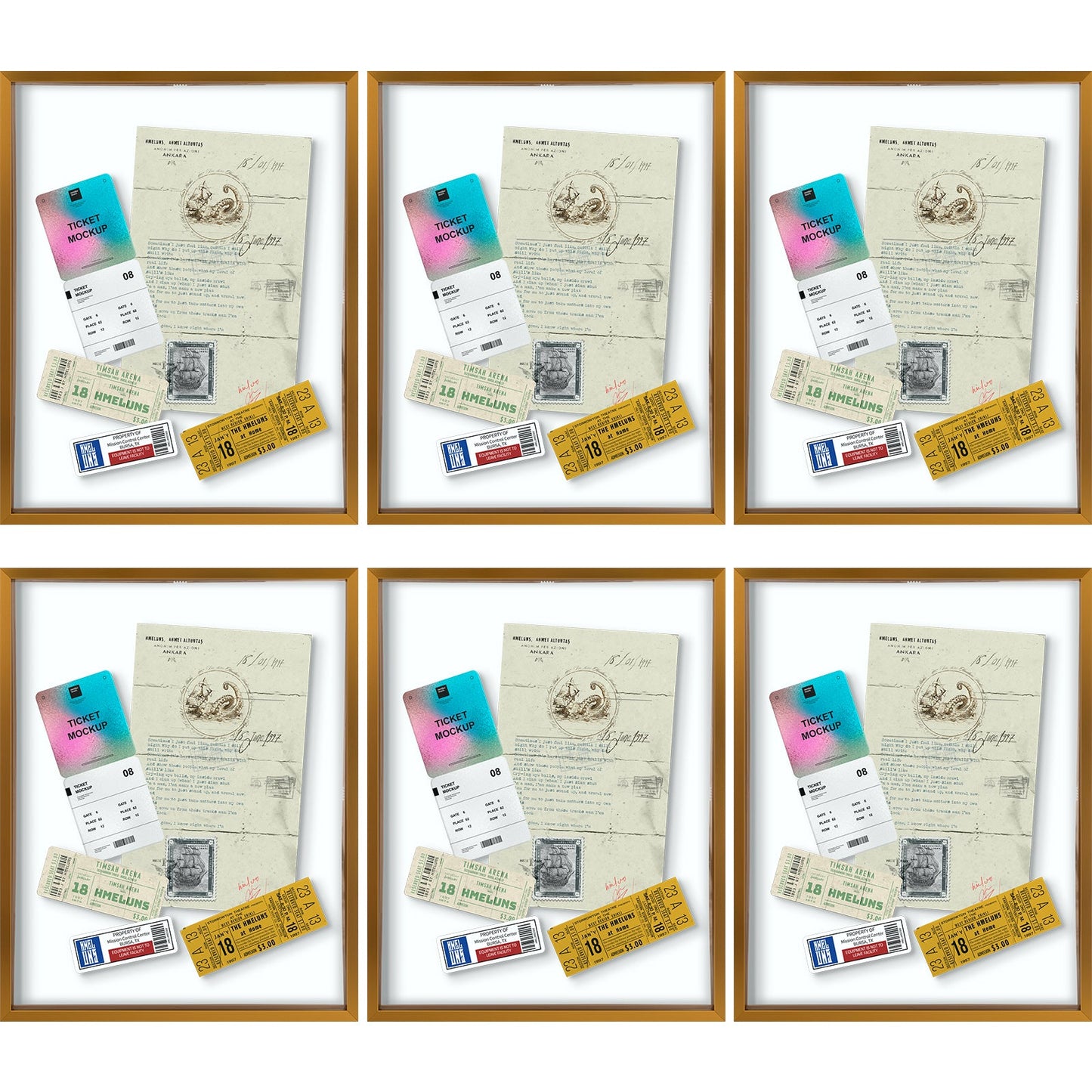 11x14 Floating Frame For Any Size Photo up to 11 by 14 (6 Pcs Per Box) Bronze