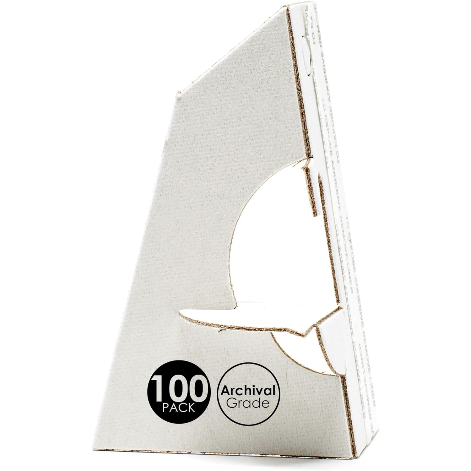 Self Stick Easel Back, Cardboard Stand Pack of 100 3 Inch