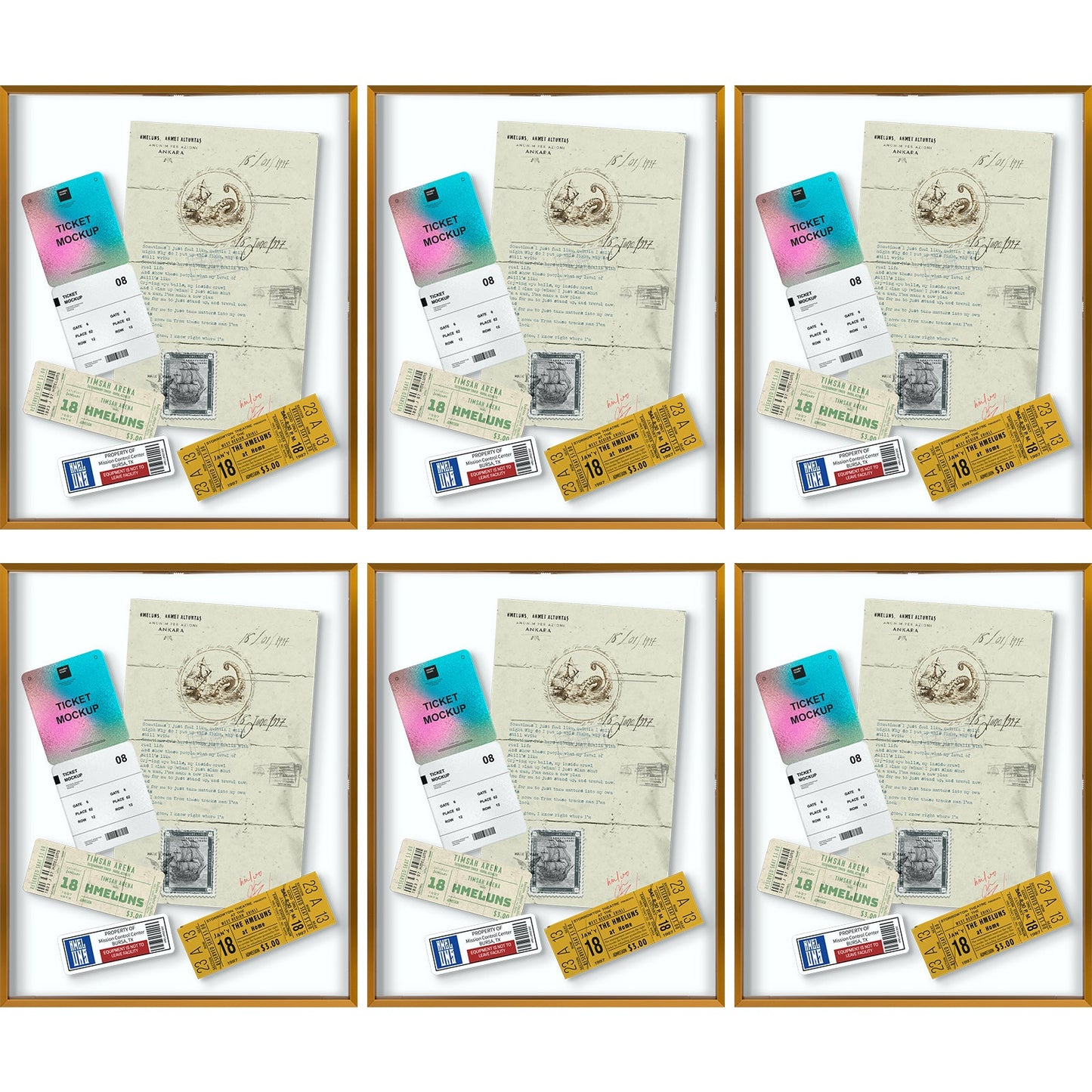 16x20 Floating Frame For Any Size Photo Up to 16 by 20 (6 Pcs Per Box) Bronze