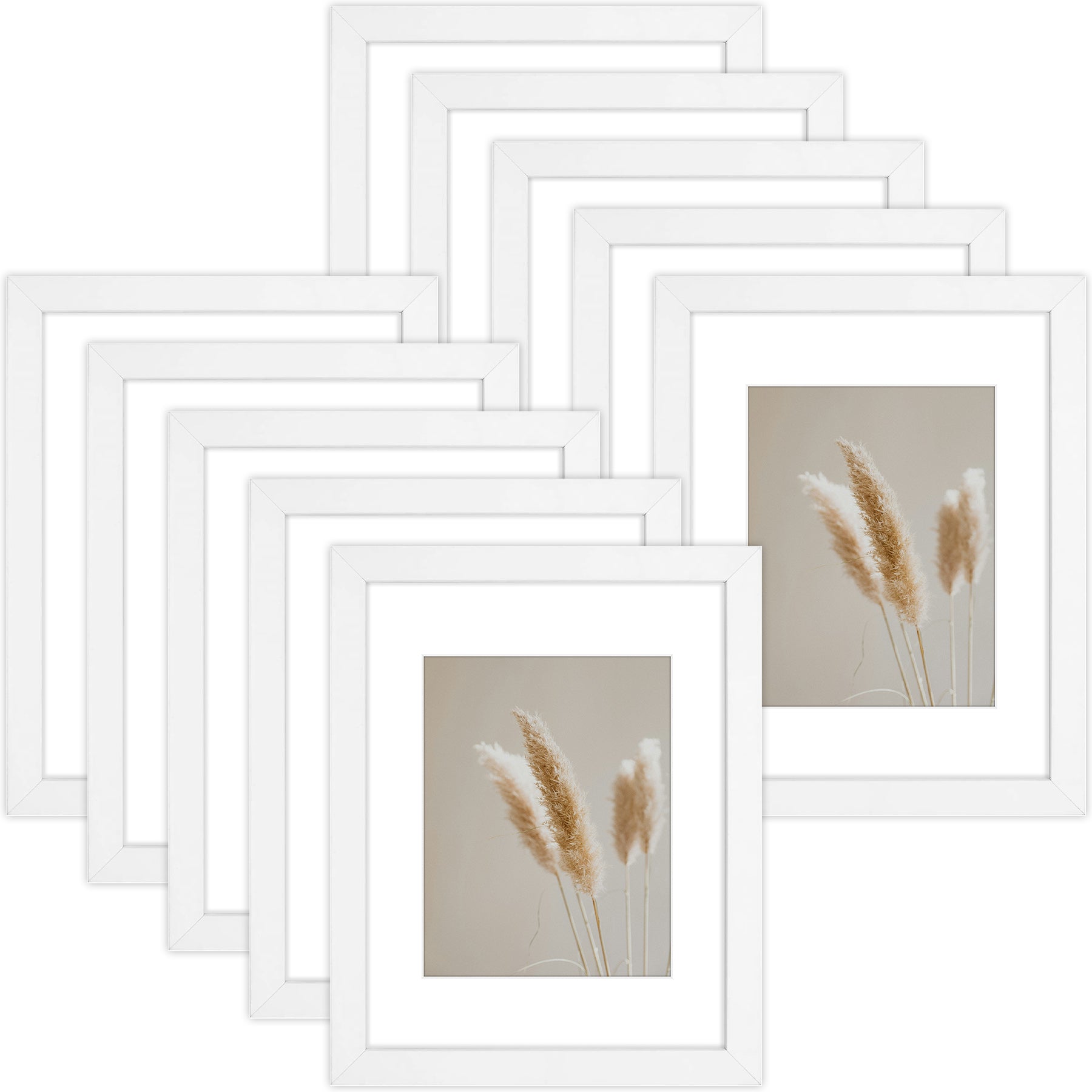 Clearance 11x14 Frame for 8x10 Picture Wood, Smooth Finish (10 Pcs per Box)