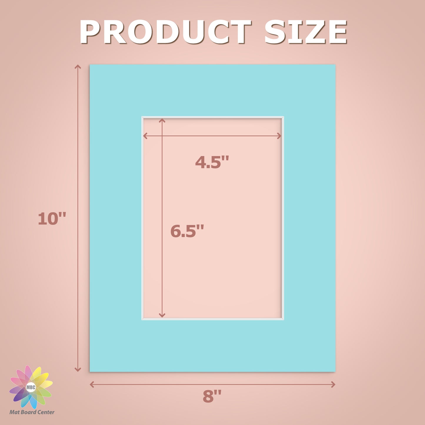 8x10 Mixed Color Mats For 5x7 Picture-Pack of 20