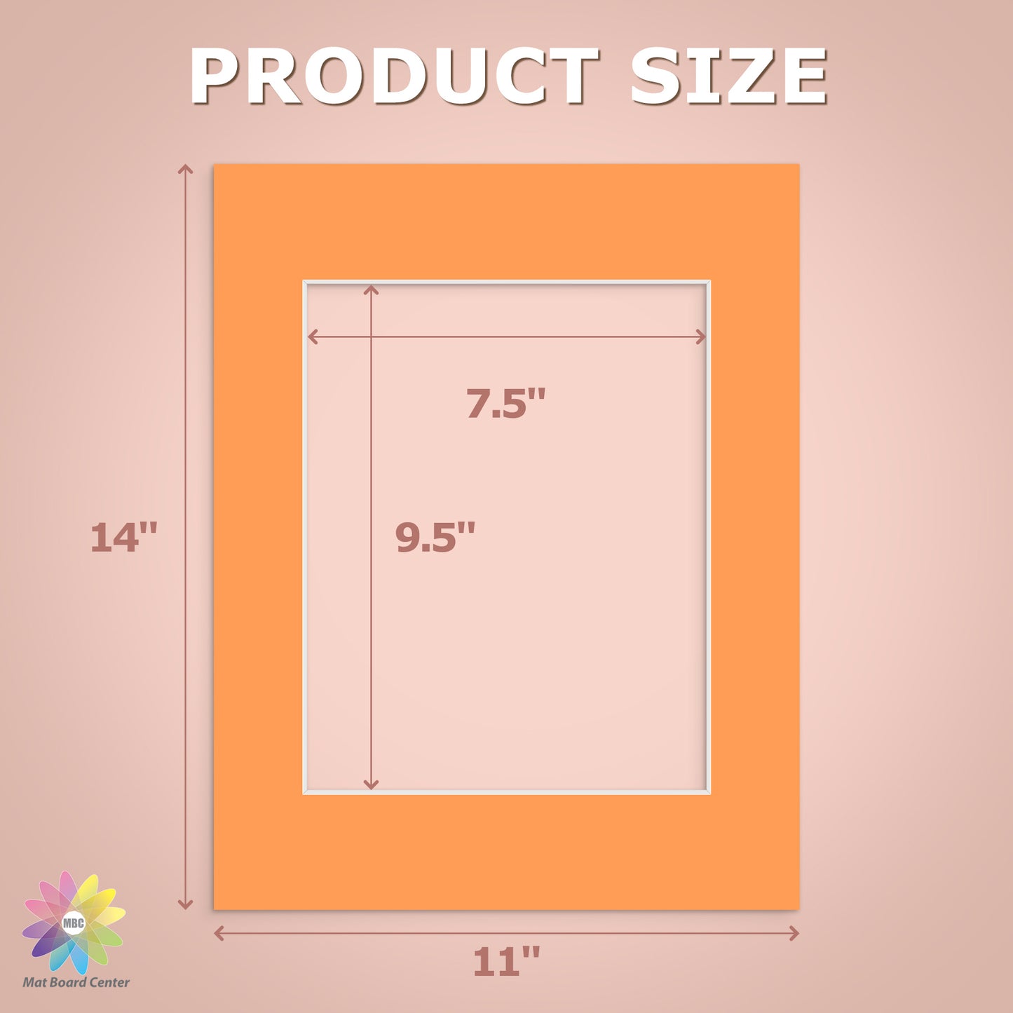 11x14 Mixed Color Mats For 8x10 Picture-Pack of 20
