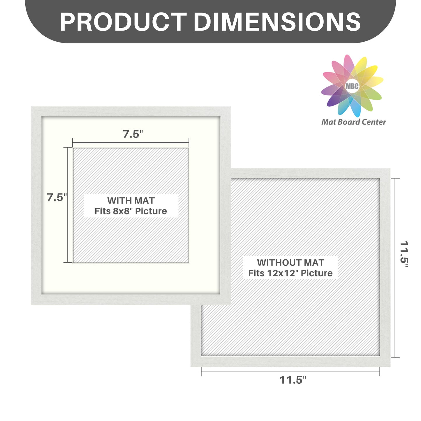 BOGO 12x12 Picture Frame for 8x8 Photo(8 Pcs Per Box)