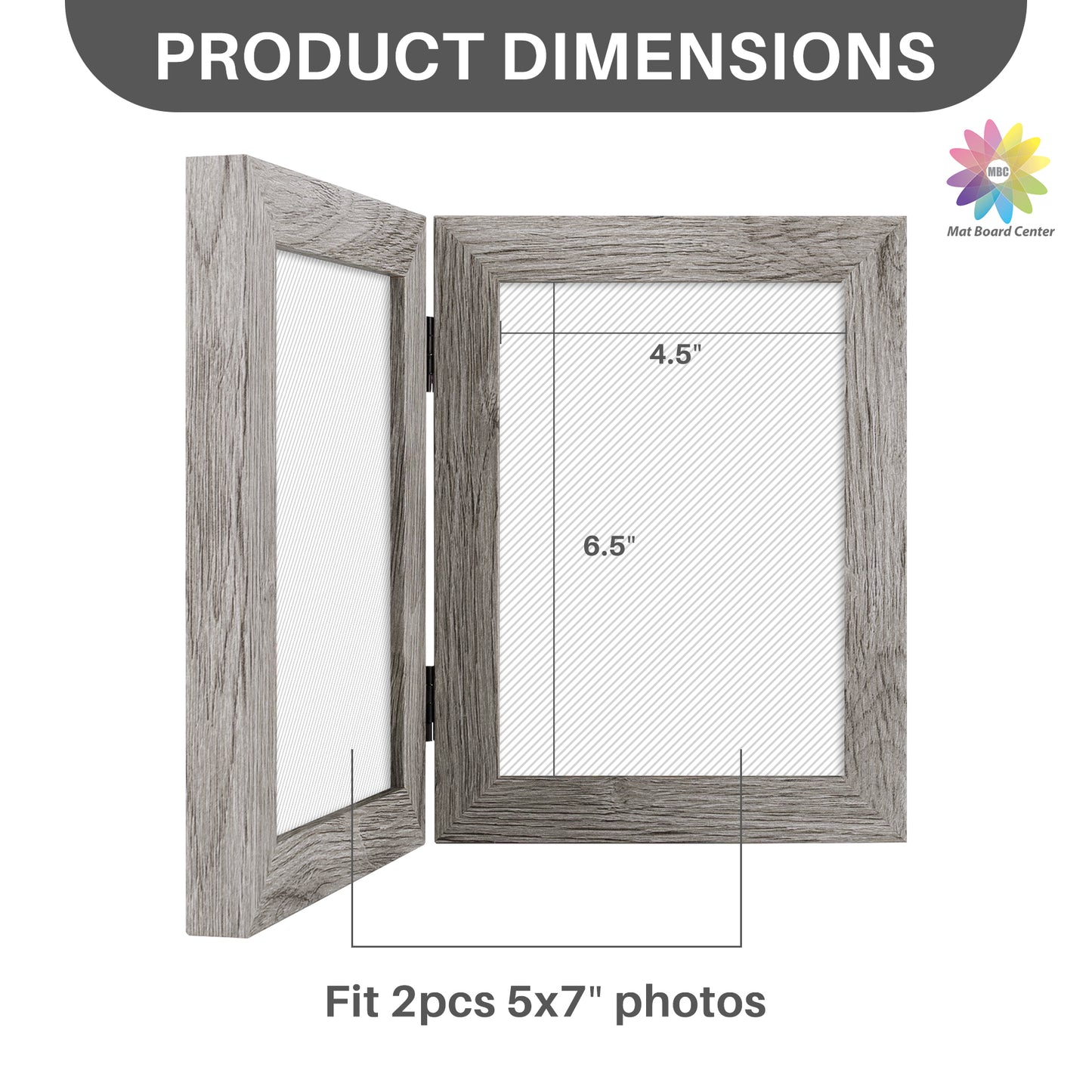 Double Picture Frame for 5x7 Picture (10 Pcs Per Box)