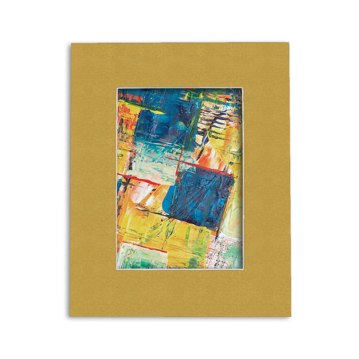 8x10 Economy Pre-Cut Mat Board-Pack of 100 5x7 (4.5x6.5 exact opening) N143 Old Gold