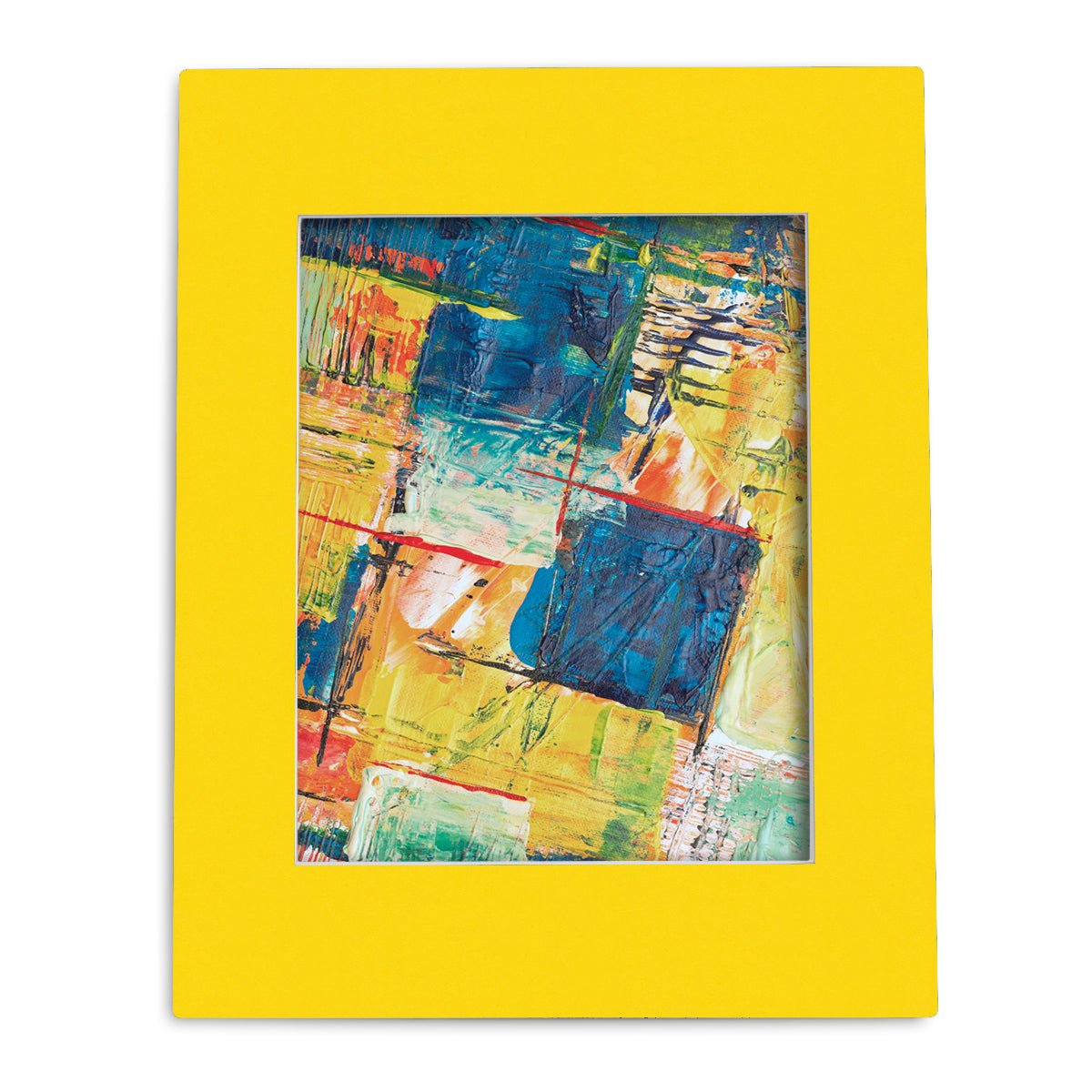 11x14 Whitecore Pre-Cut Mat Board - Pack of 100 N212 Deep Yellow 8x10 (7.5x9.5 exact opening)