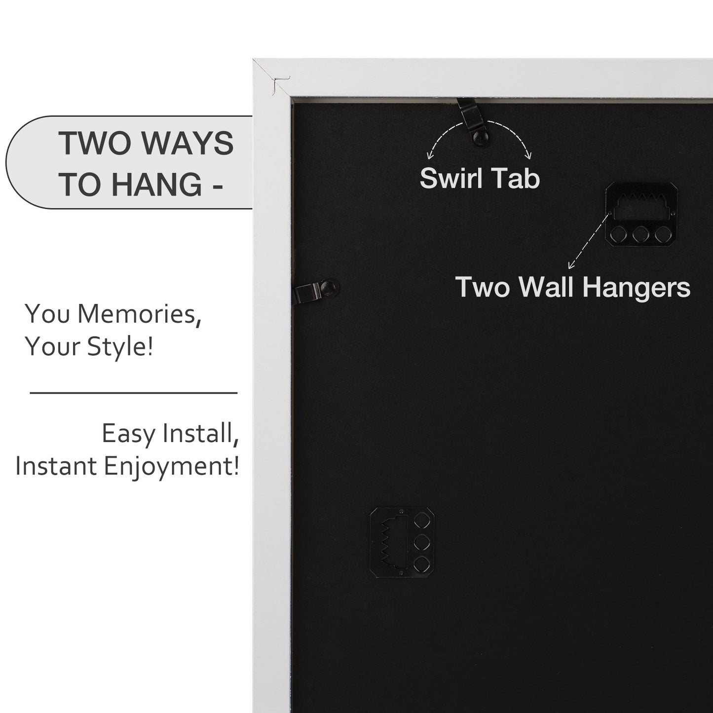 Clearance 11x14 MDF Frame for 8x10 Picture White (8 Pcs per Box)