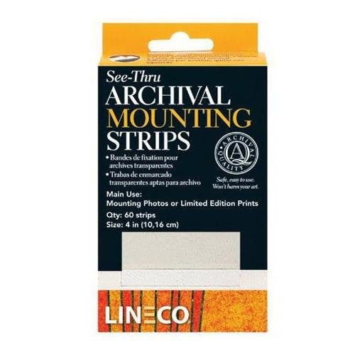 Lineco Archival Mounting Strips Archival Strips 4 in. (60 PKG)