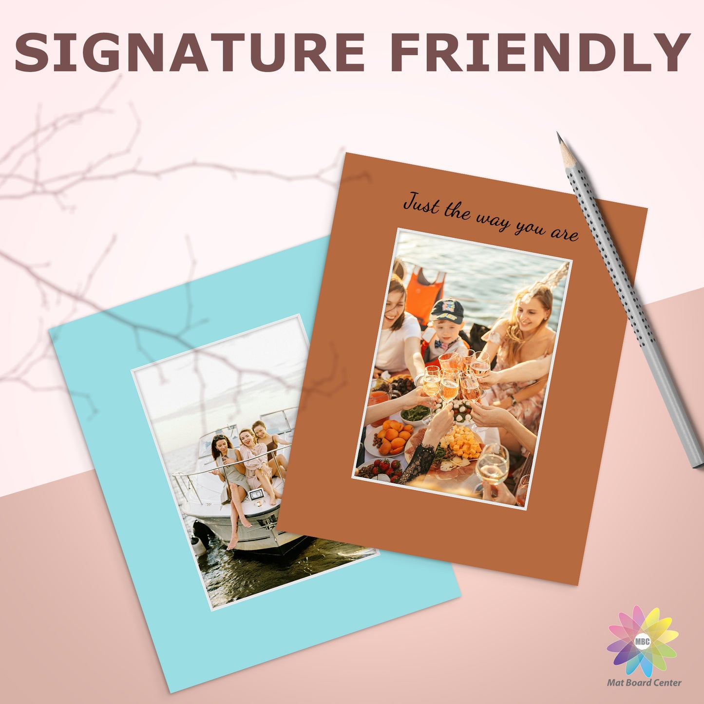 8x10 Mixed Color Mats For 5x7 Picture-Pack of 25