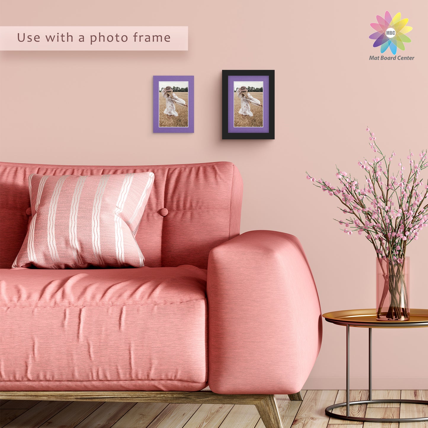 5x7 Mixed Color Mats For 4x6 Picture-Pack of 25