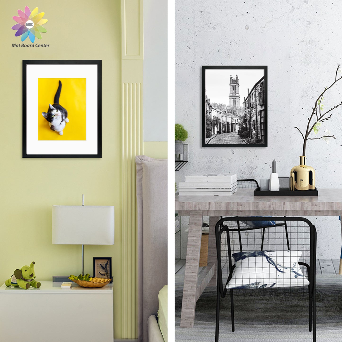 16x20 Frame for 11x14 Picture Black MDF