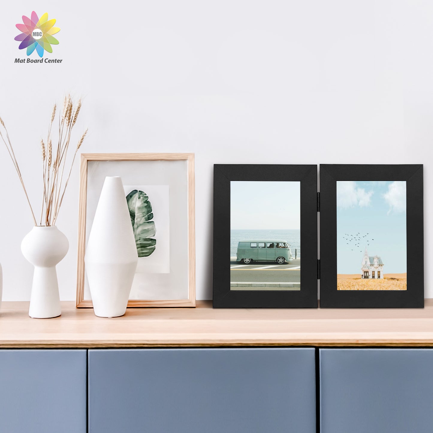 Clearance Double Picture Frame For 4x6 Photo Hinged Frames (10 Pcs Per Box)