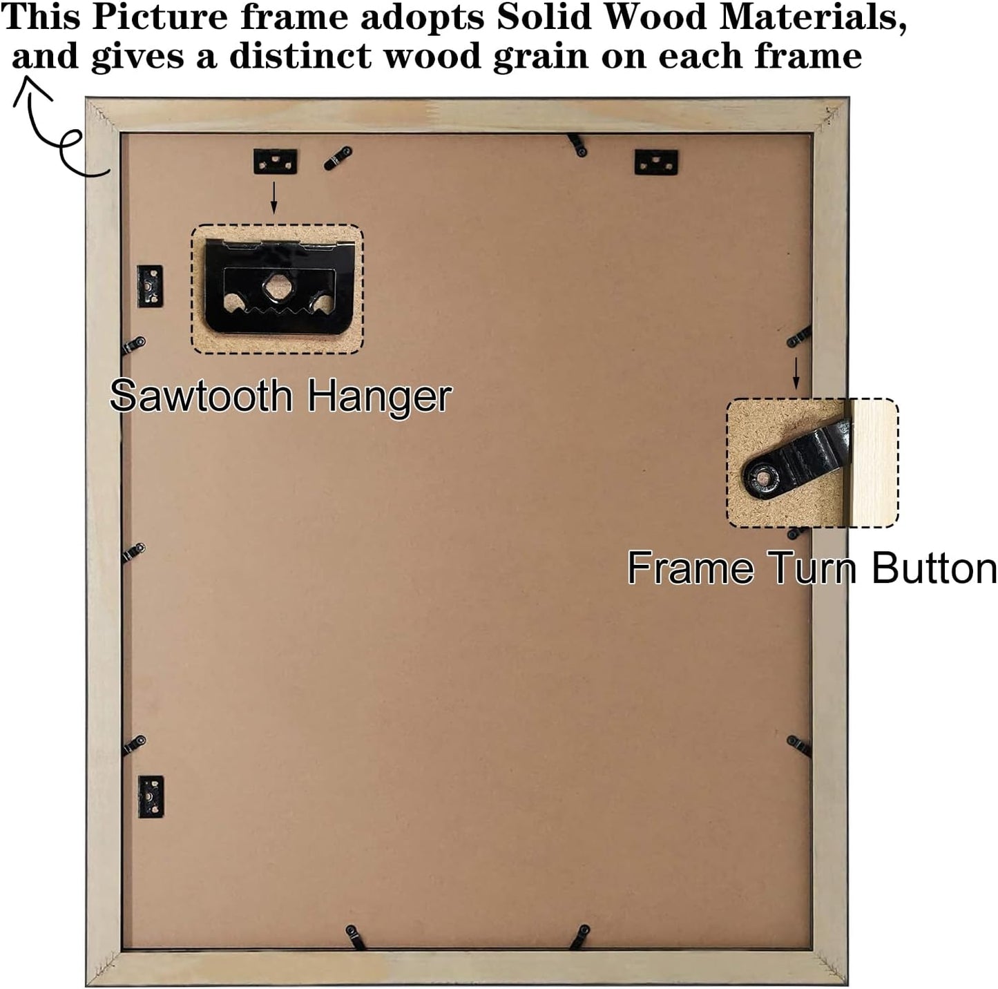 20x24 Wood Frame for 20x24 Picture Black (4 Pcs per Box)