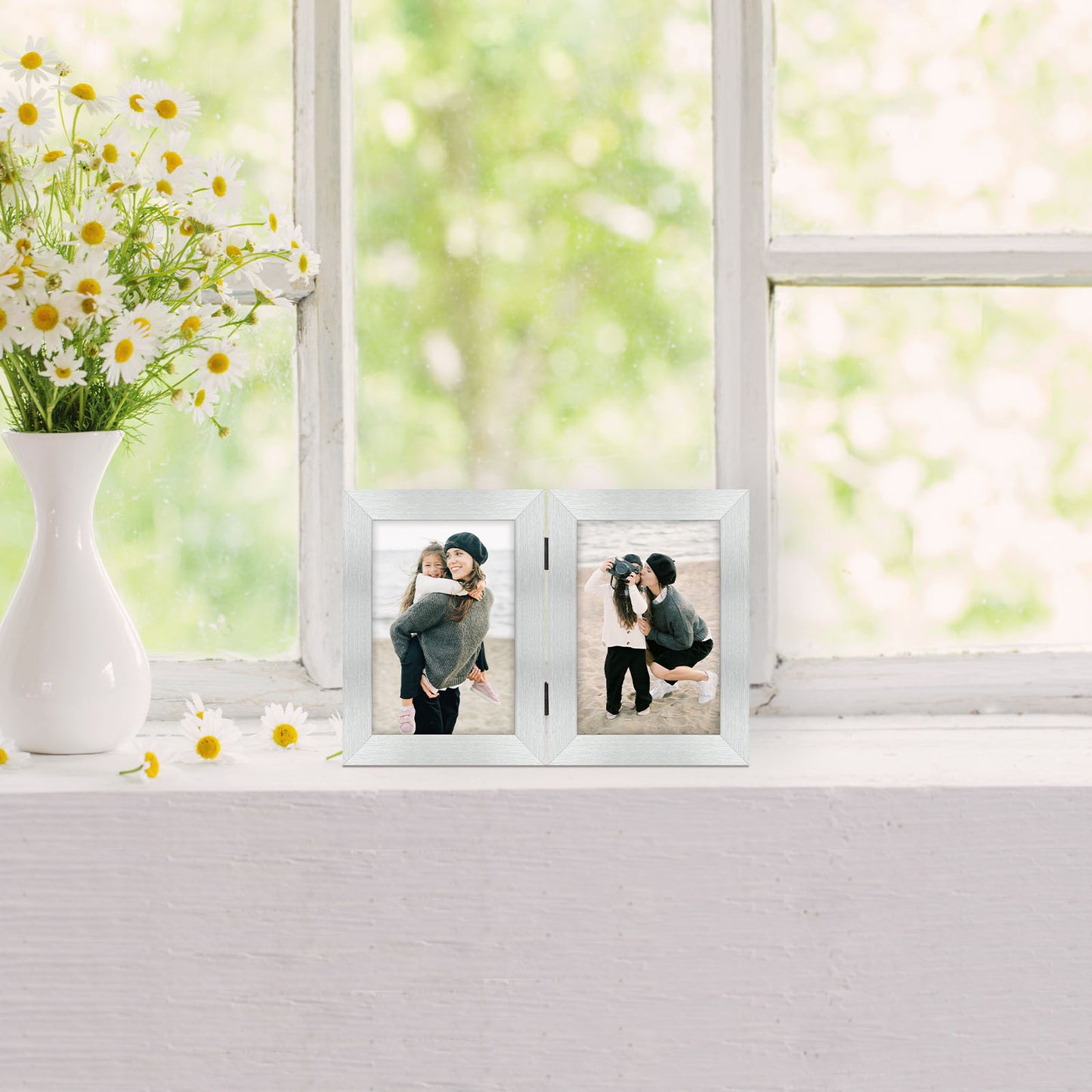 Clearance Double Picture Frame For 4x6 Photo Hinged Frames (10 Pcs Per Box)