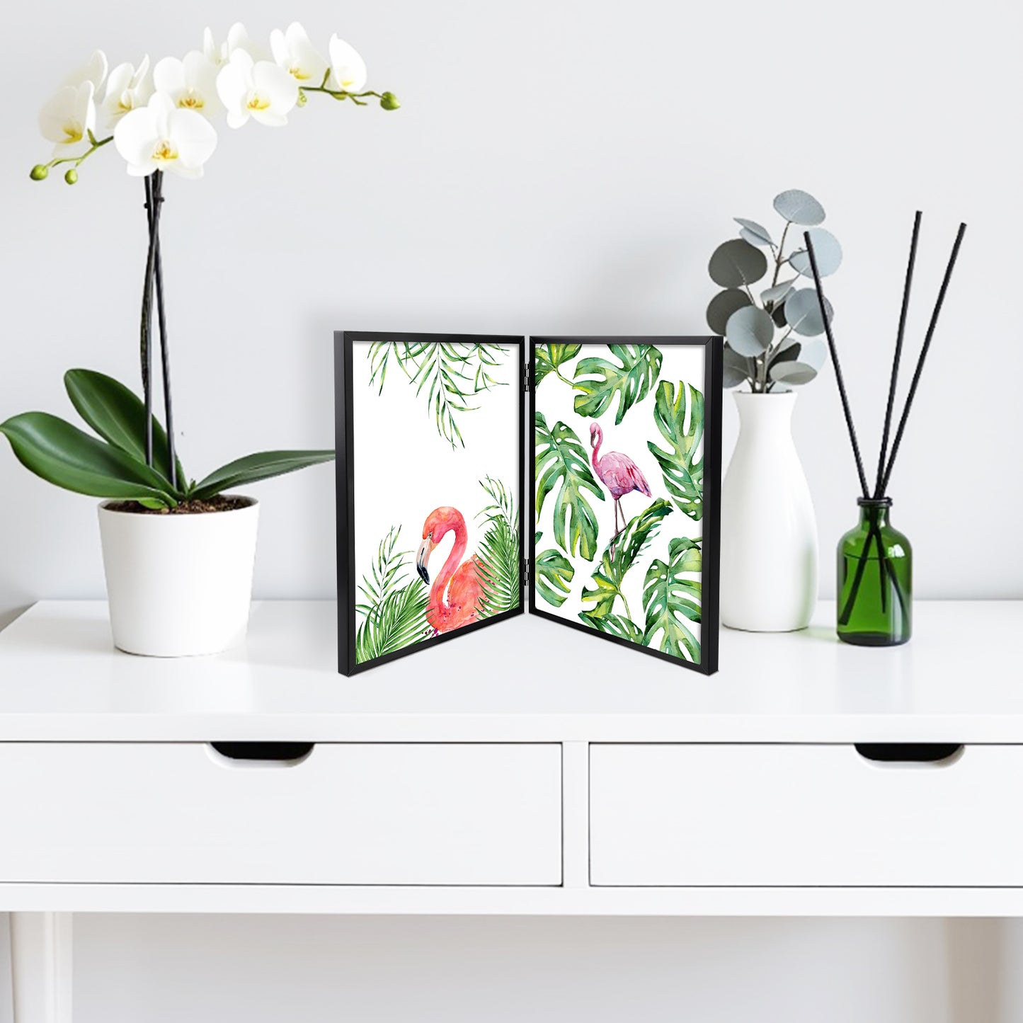 8x10 Floating Frame, Double Hinged Metal Frame Displays Any Size Photo up to 8 by 10 (12 Pcs Per Box)