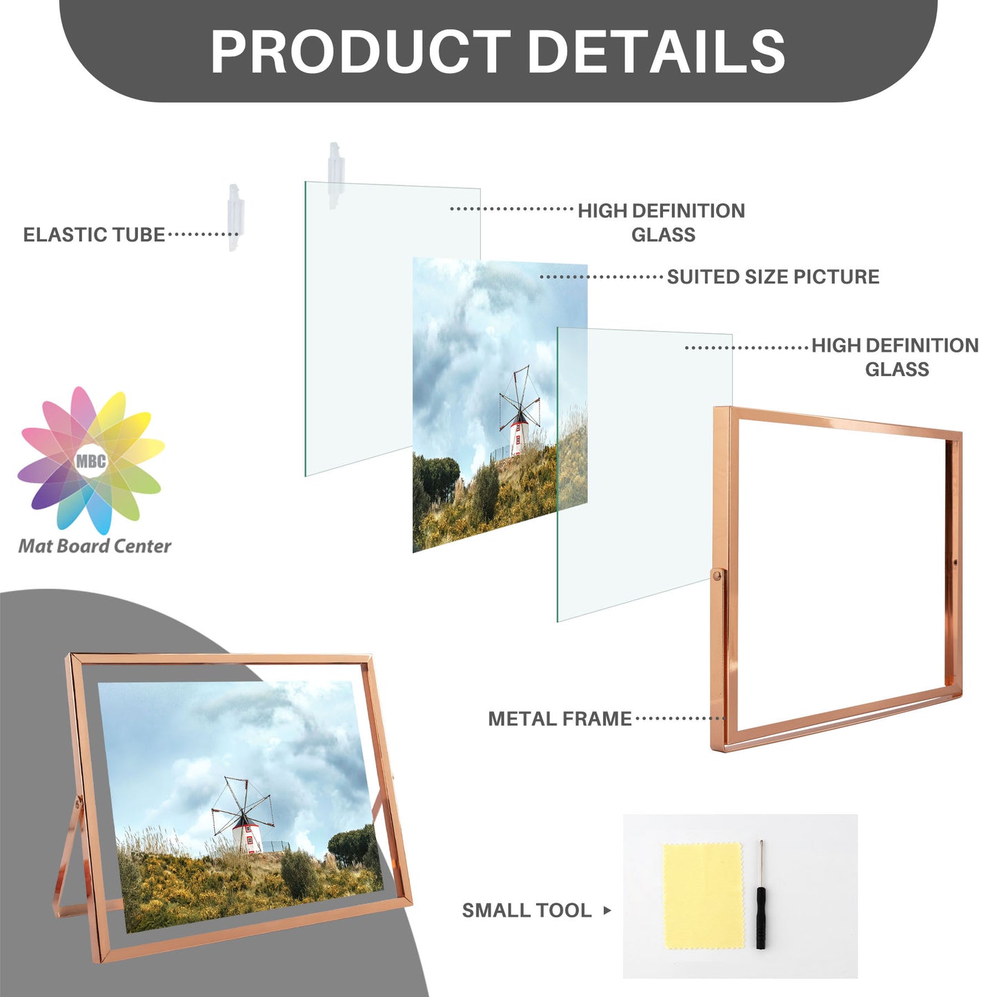 Clearance 10x8 Floating Frame Displays Any Size Photo up to 10 by 8 (24 Pcs Per Box)