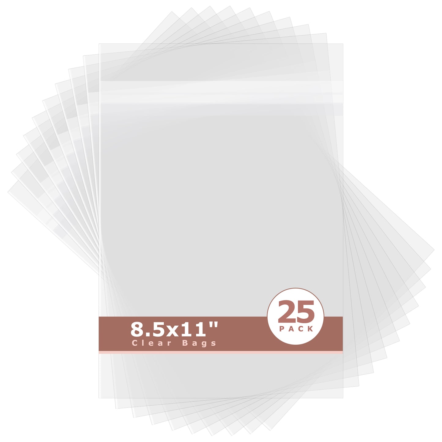 Crystal Clear Bags 25 Pack 8.5X11