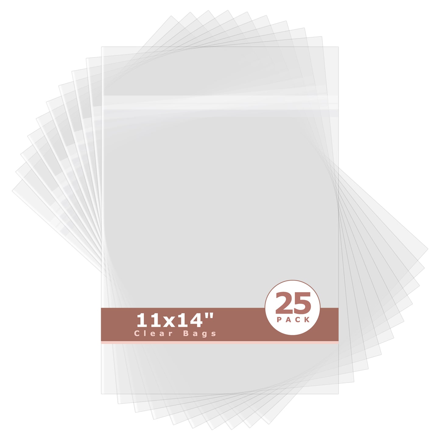 Crystal Clear Bags 25 Pack 11x14